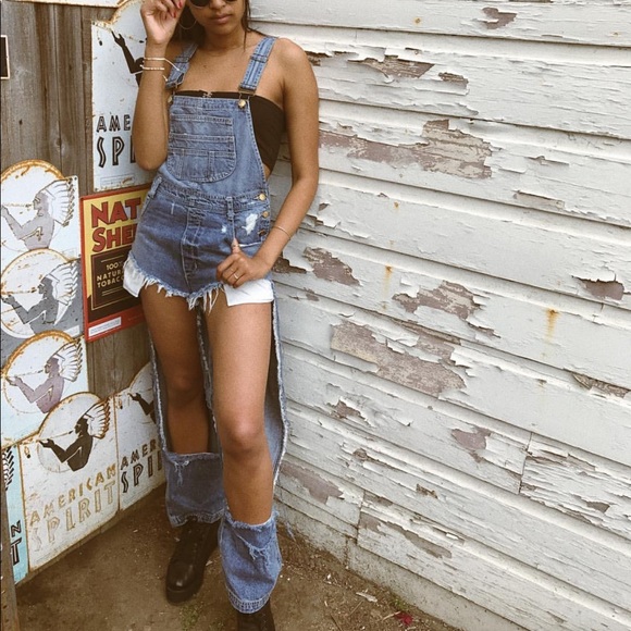 Carmar vintage wash cut out denim overall - Picture 3 of 6
